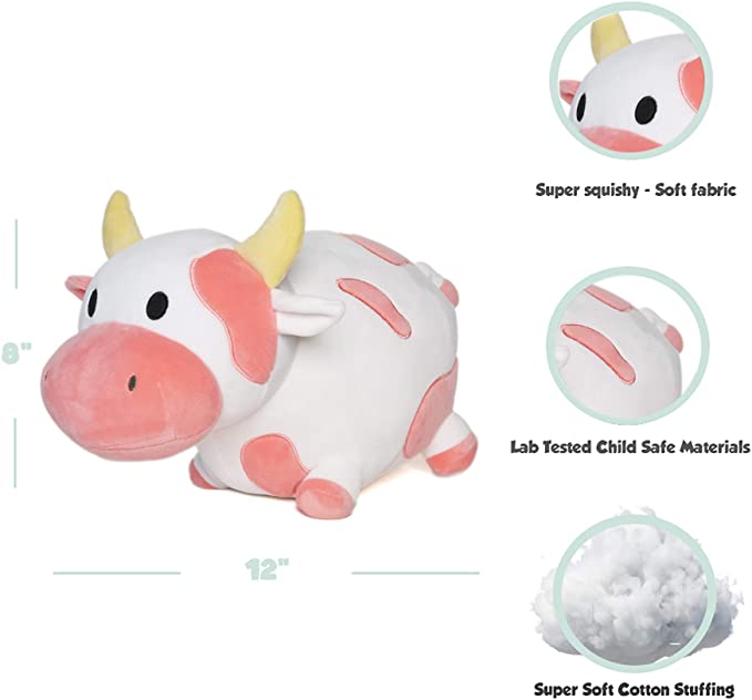 Avocatt Kawaii Pink Cow Plushie