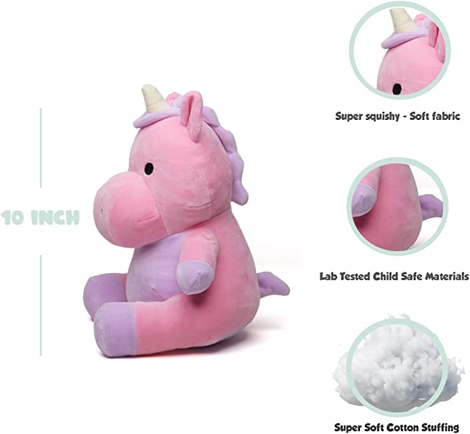 Avocatt Pink Unicorn Stuffed Animal