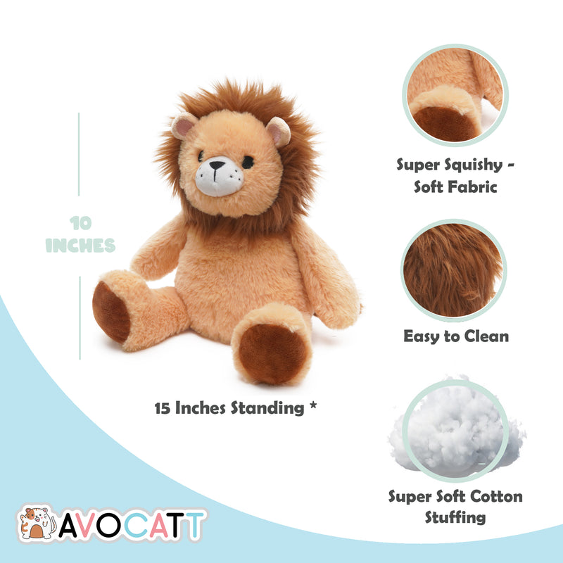 Avocatt Warming Lion Plush Stuffed Animal