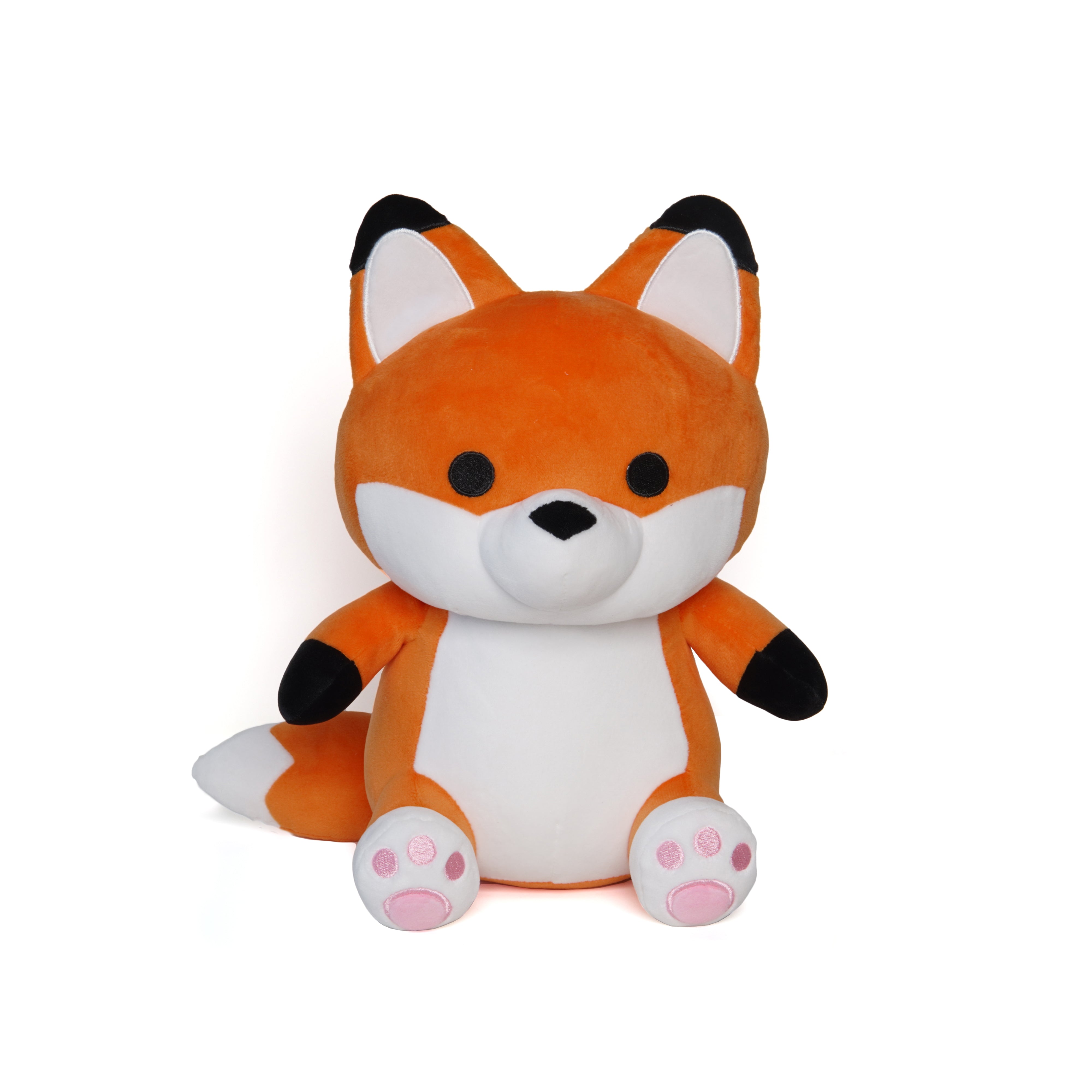 Plush Animal Stuffed Toy/ Orange Sitting Plush Fox Toys - China