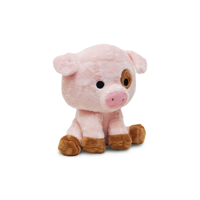 Avocatt Fuzzy Sitting Spotted Pig Plush Stuffed Animal