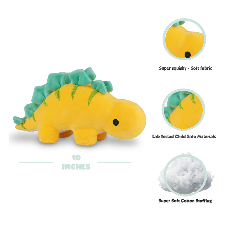 Avocatt Yellow Stegosaurus Plush 