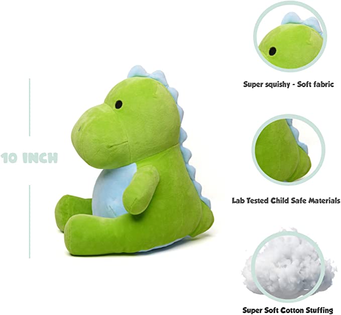 Avocatt Green Dinosaur Stuffed Animal