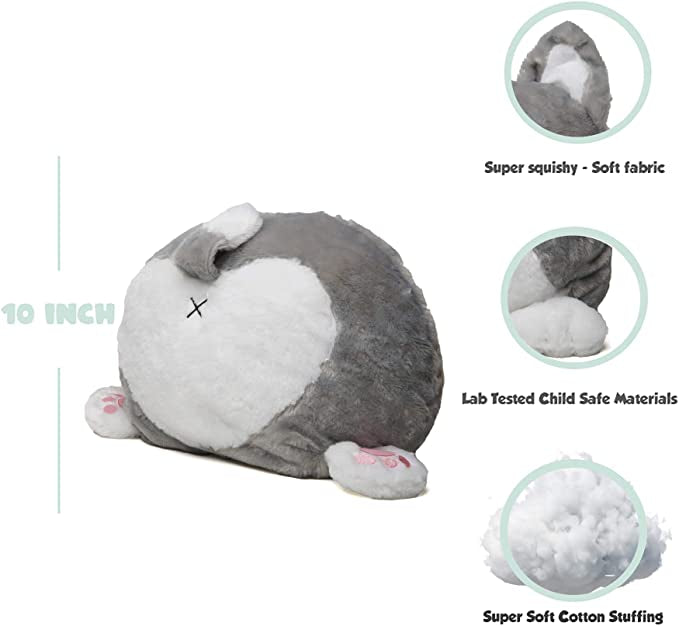 Avocatt Reversible Husky Butt Plush Stuffed Animal