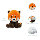 Avocatt Fuzzy Sitting Red Panda Plush Stuffed Animal